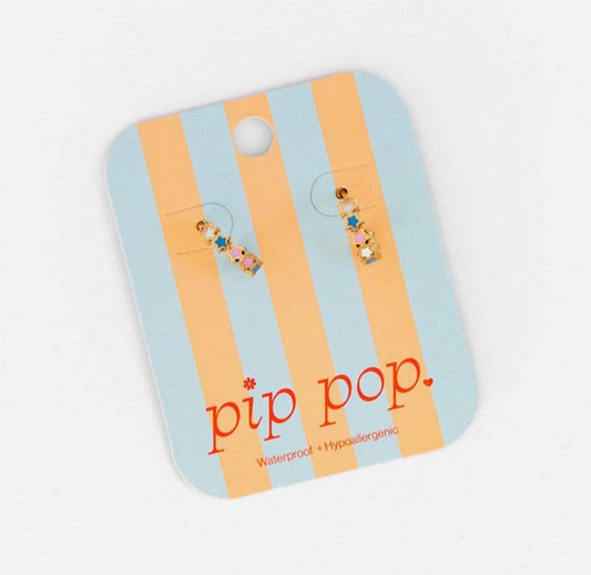 Pip Pop Post Star Huggie Studs