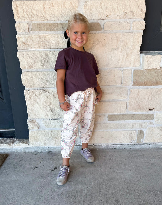 Angel Dear Antoinette Floral Cargo Pant