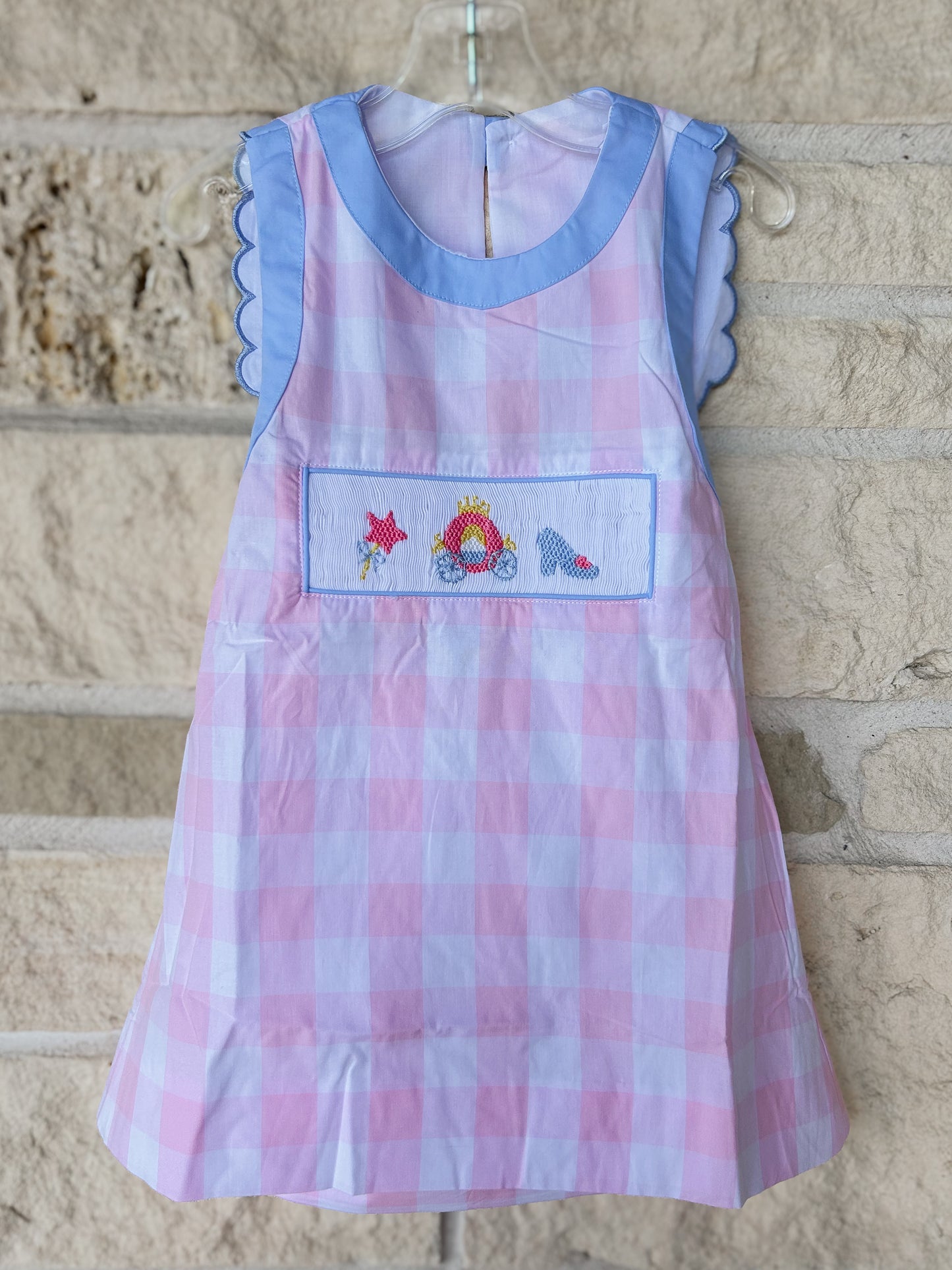 Smocked Flamingo Smocked Princess Carriage Dress