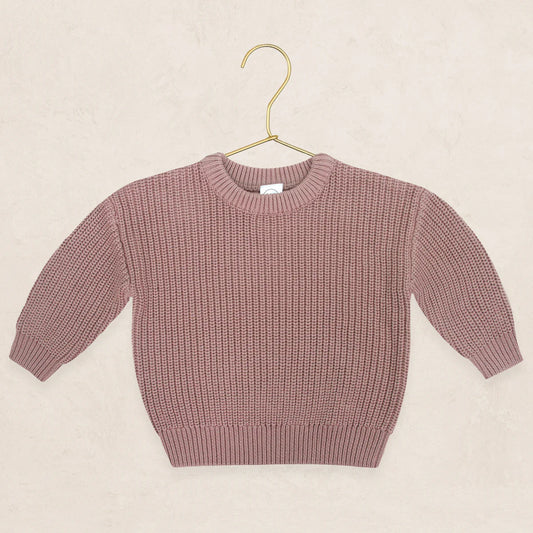 Lou Lou Mauve Knit Chunky Sweater