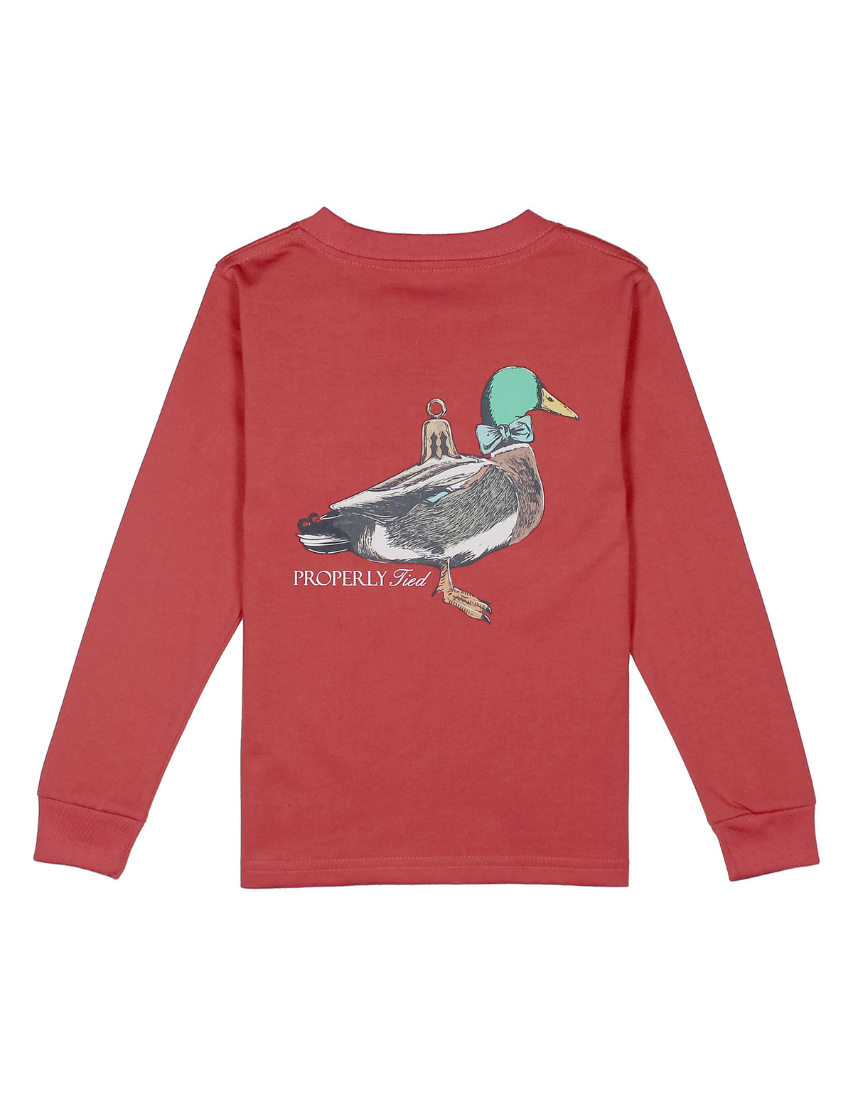 Properly Tied Duck Ornament LS Tee