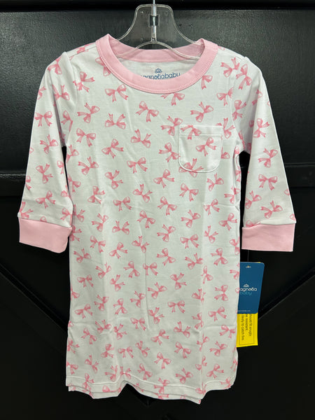 Magnolia Baby Pink Bow LS Nightgown