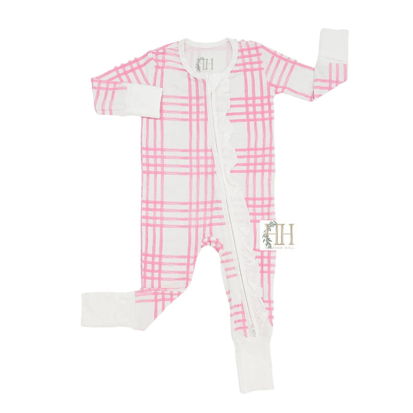 Hamner Hill Preppy Pink Plaid Playsuit