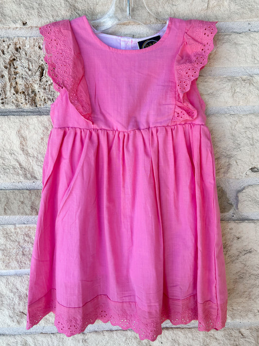 Emma Jean Pink Linen Dress