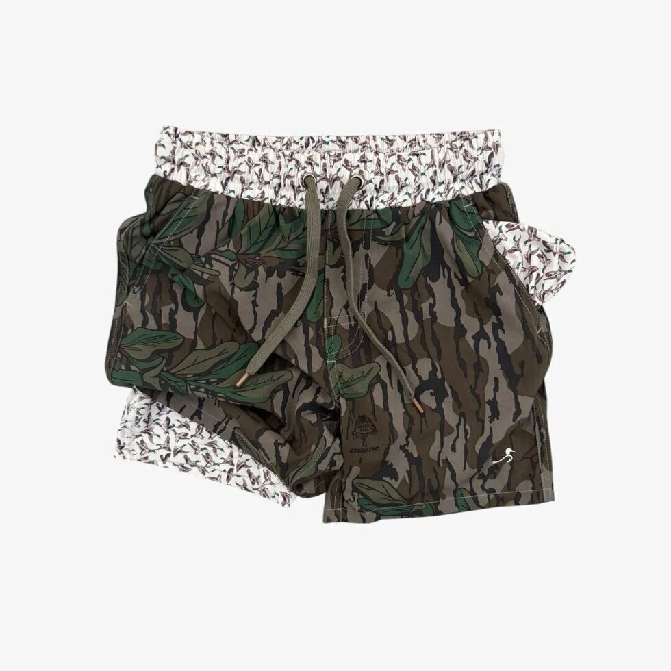 Velvet Fawn Mossy Oak + Delta Wings Athletic Short