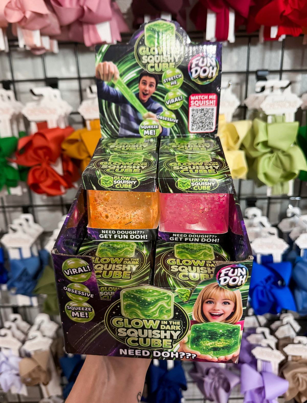 Glow In the Dark Squishy Cube