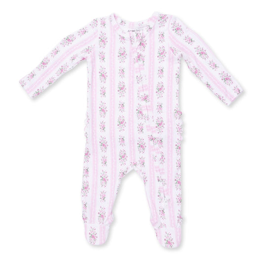 Angel Dear Bella Rose Stripe Footie