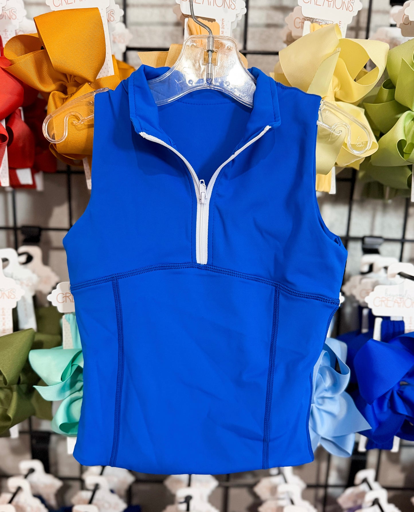 Blended Spirit Royal Blue Athletic Quarter Zip Top