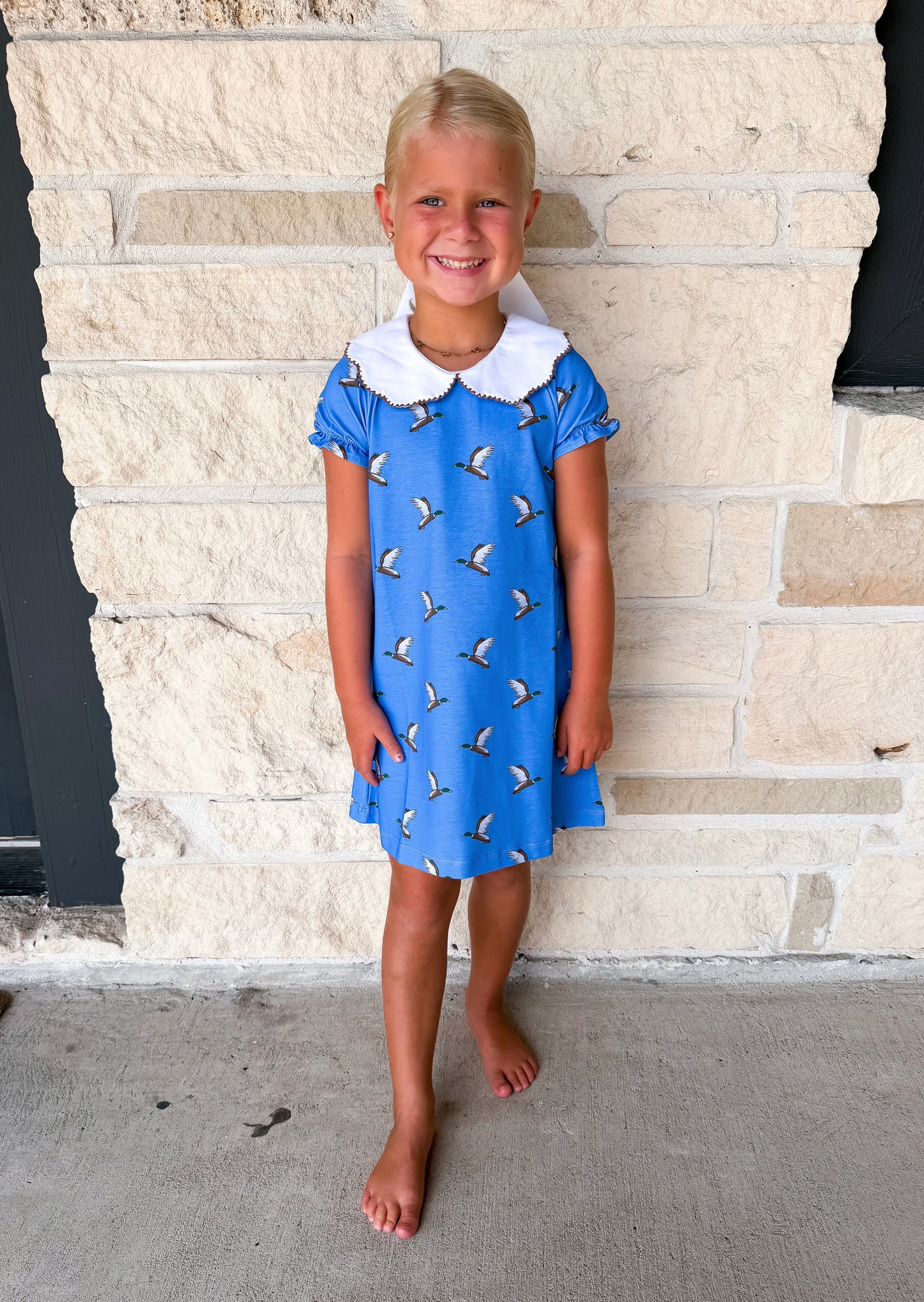 The Oaks Presley Kait Little Mallard Blue Dress