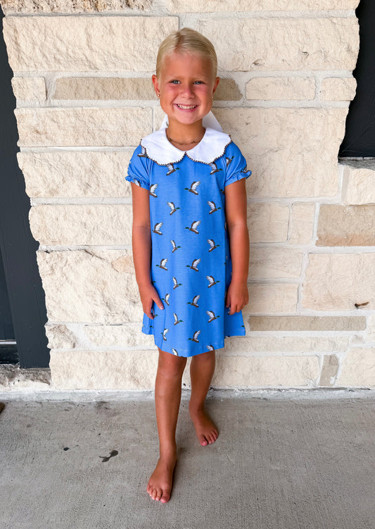 The Oaks Presley Kait Little Mallard Blue Dress
