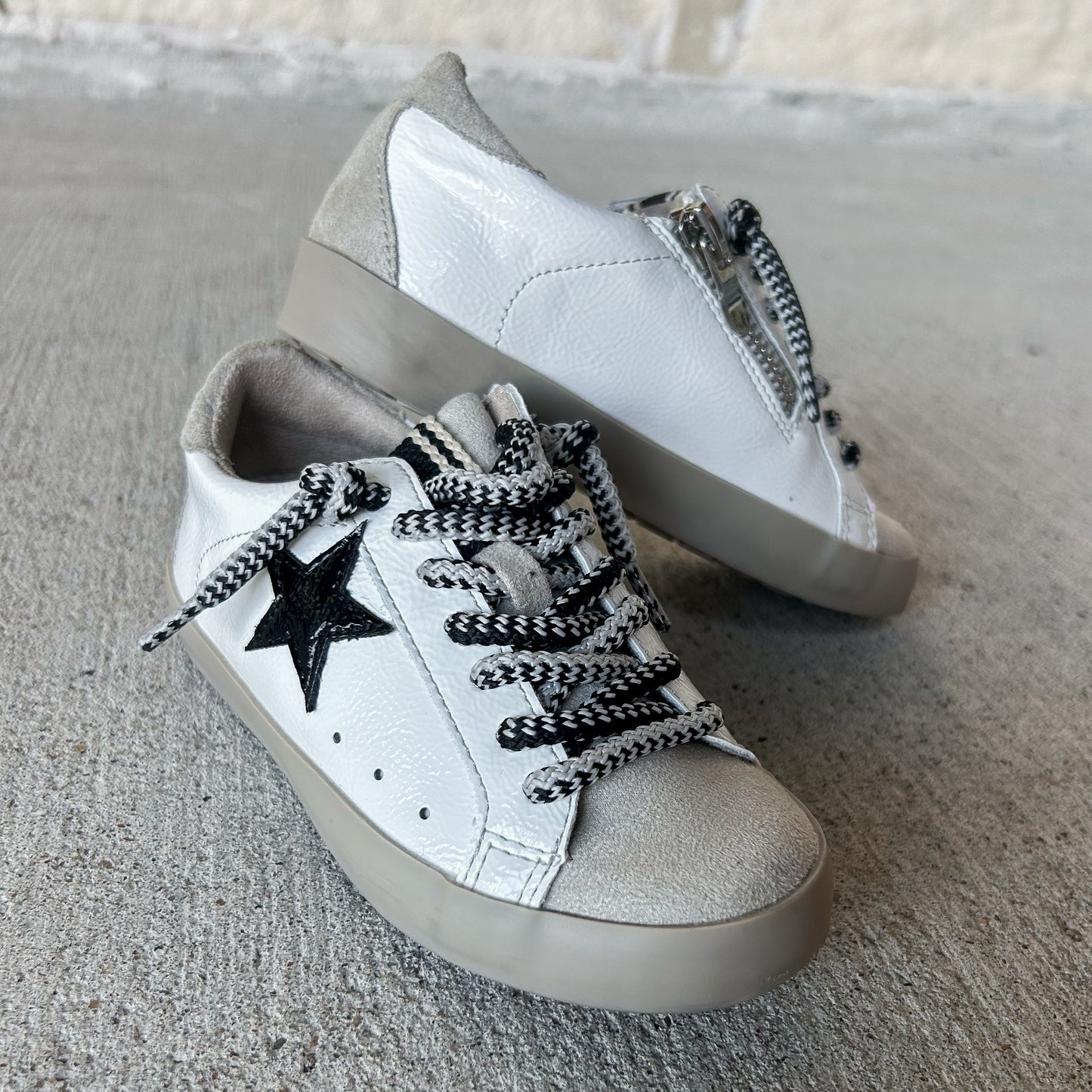 Shu Shop Paula Mini Black & White Sneaker