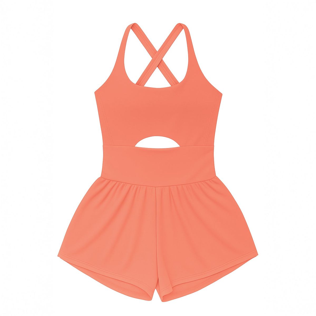 Belle Cher Tangerine Haddie Romper