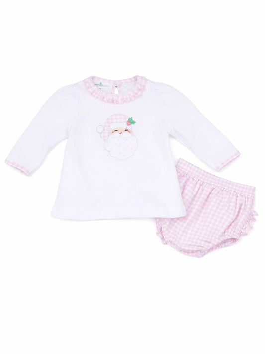 Magnolia Baby Pink St. Nick Diaper Cover Set