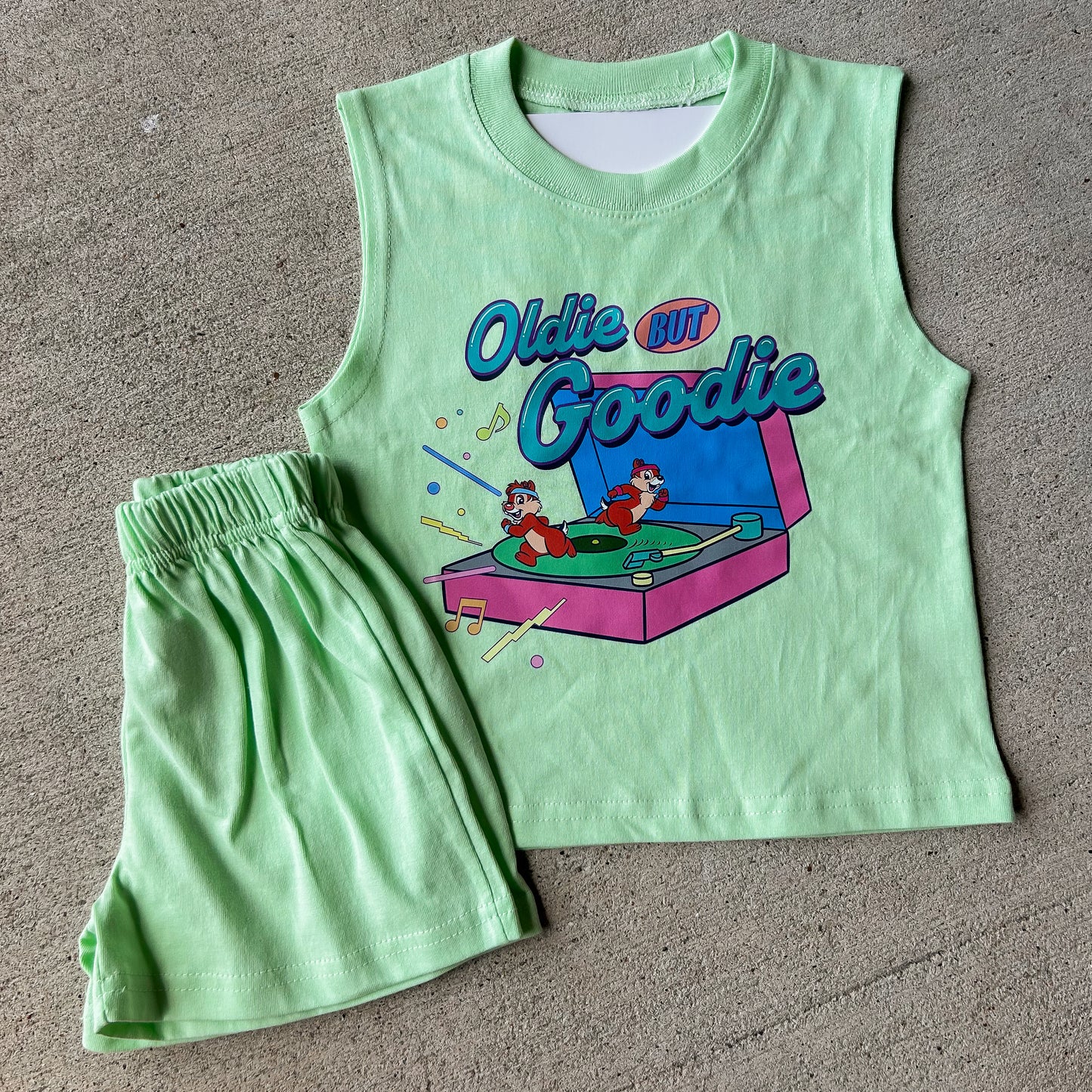 Retro Chip and Dale Tank + Short Set