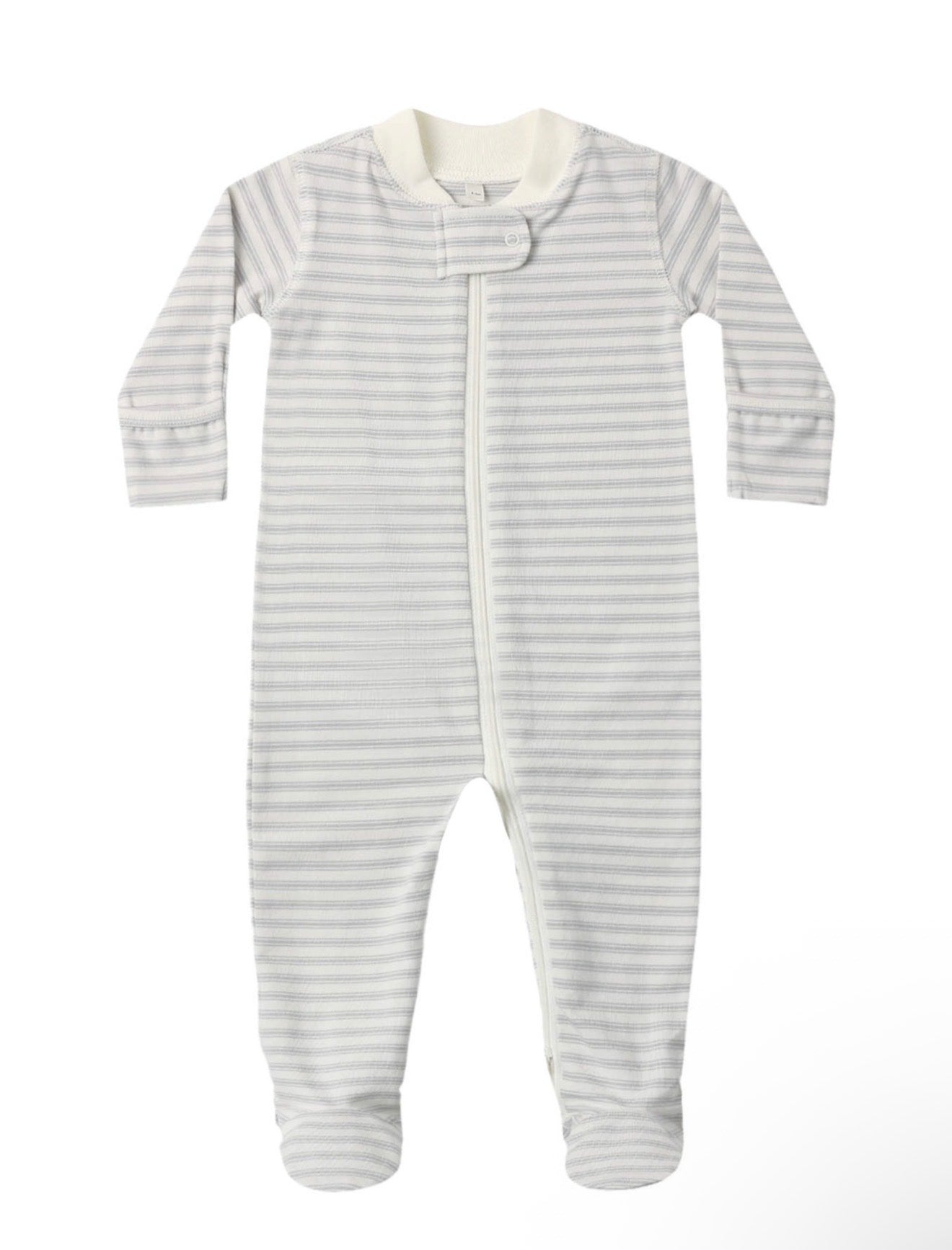 Quincy Mae Cloud Stripe Footie