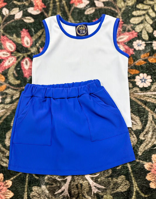 Emma Jean Elena Blue Skort Set