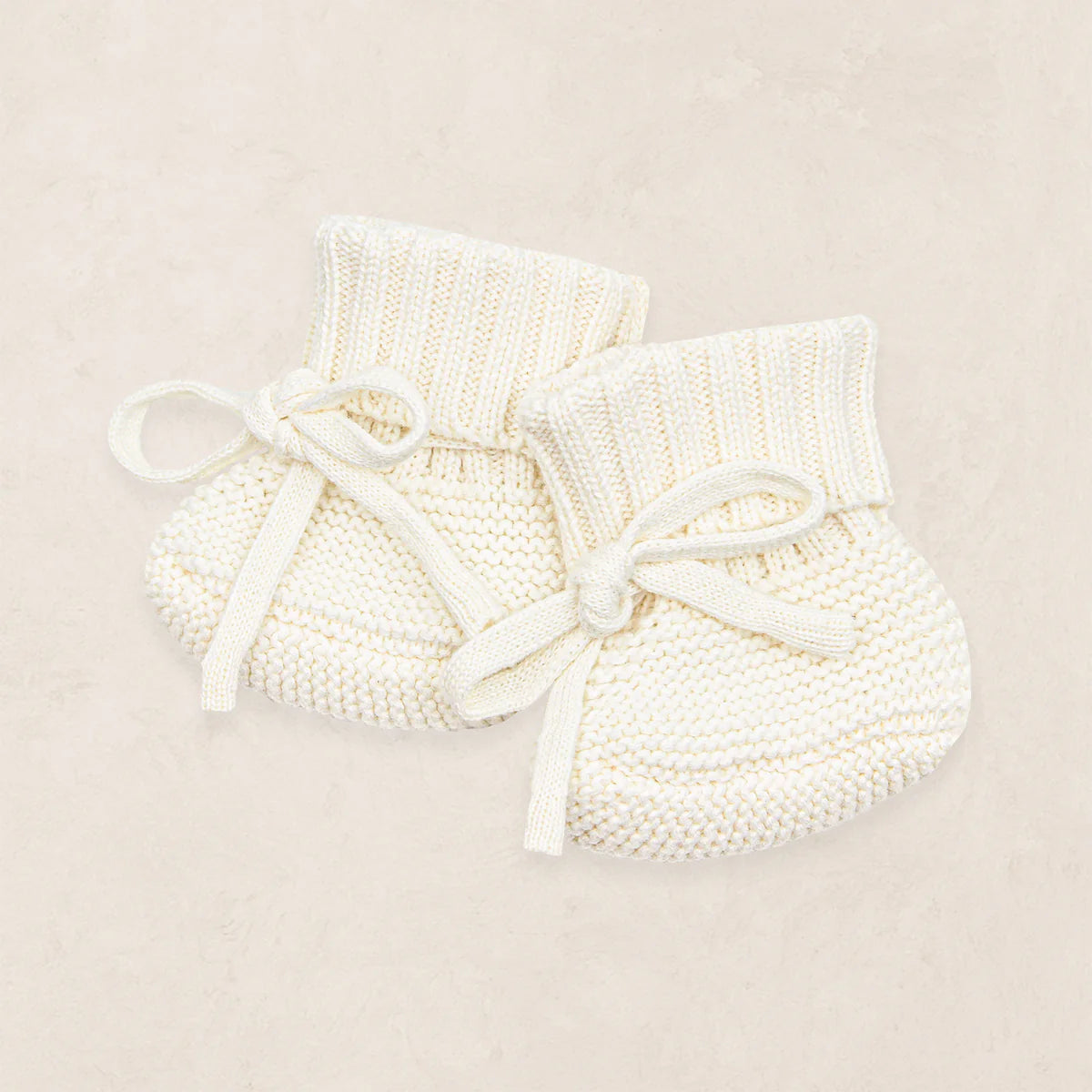 Lou Lou Ivory Knit Booties