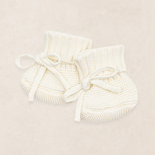 Lou Lou Ivory Knit Booties