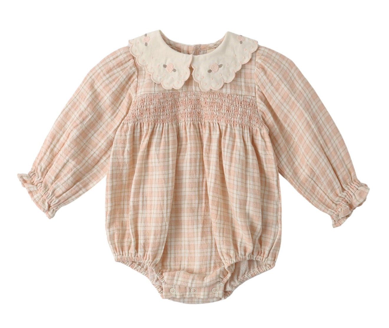 Quincy Mae Pink Plaid Callie Bubble