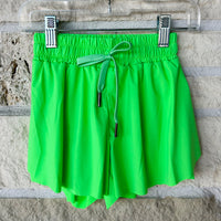 Belle Cher Neon Green Butterfly Short