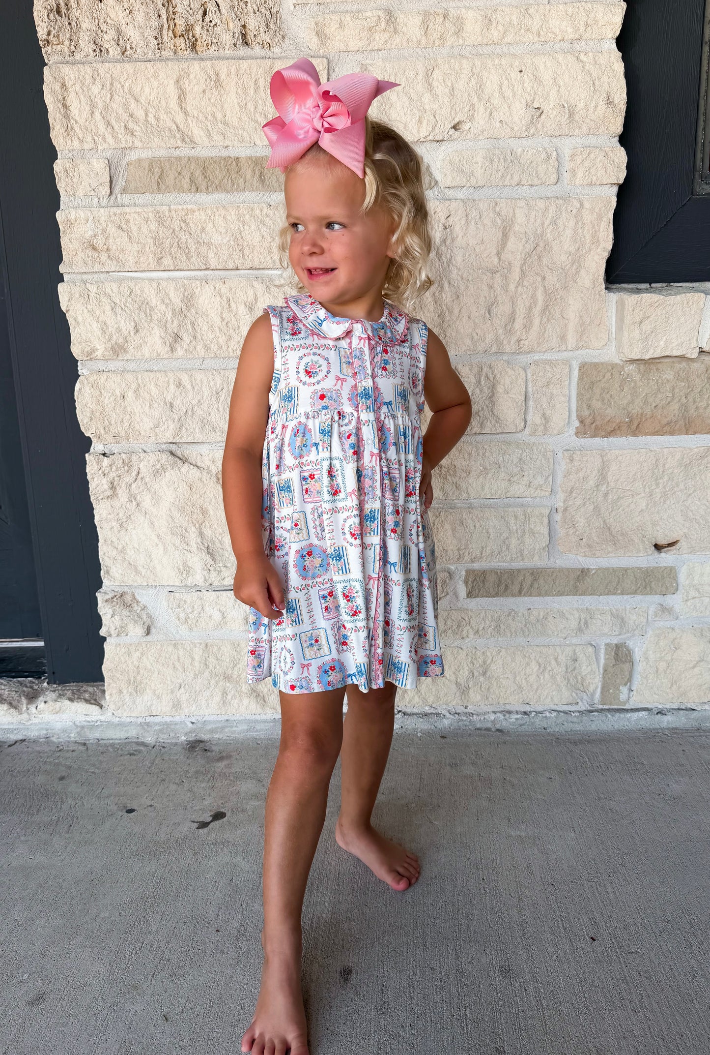 Angel Dear Floral Patchwork Dress