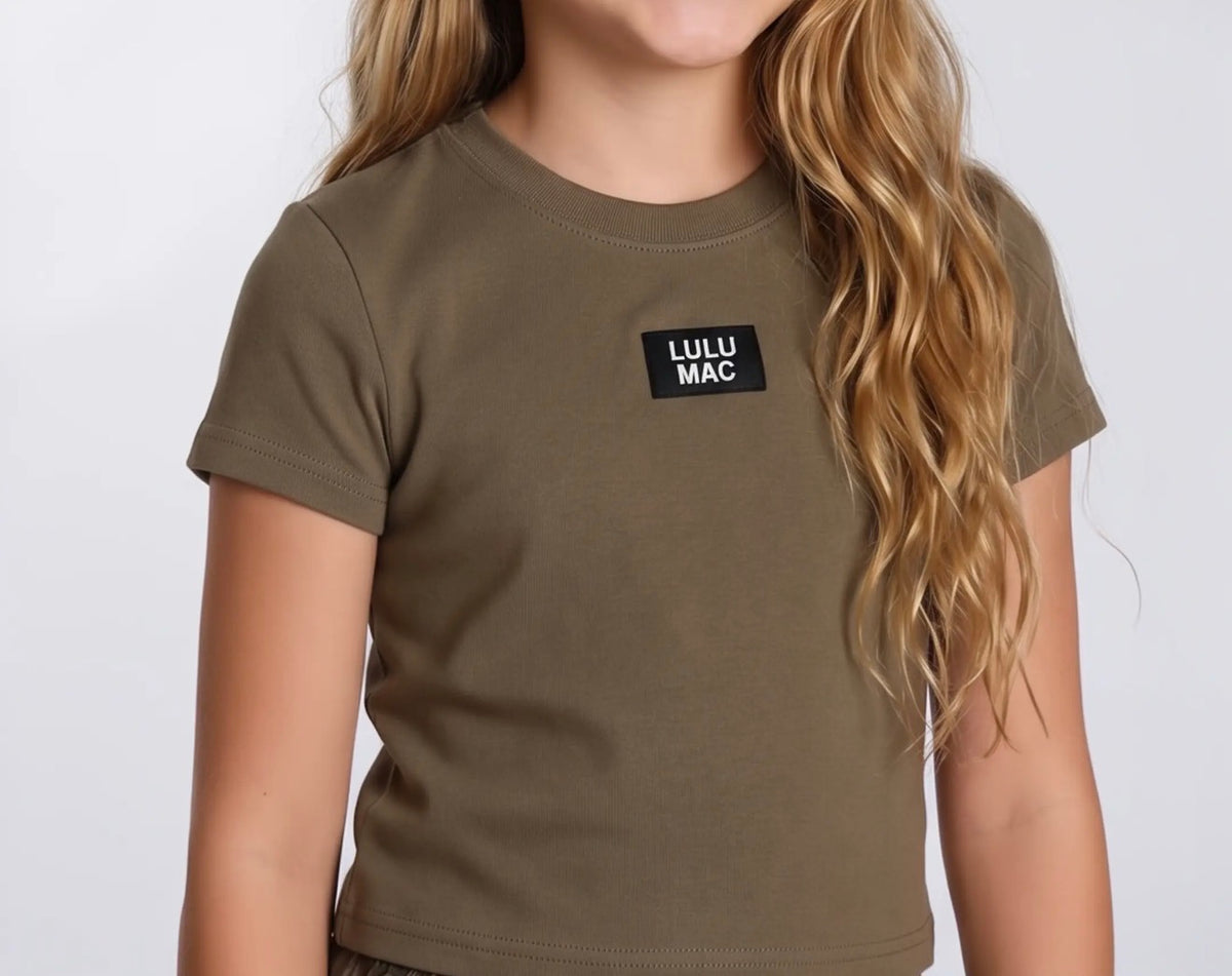 Lulu Mac Dark Olive Baby Doll Top