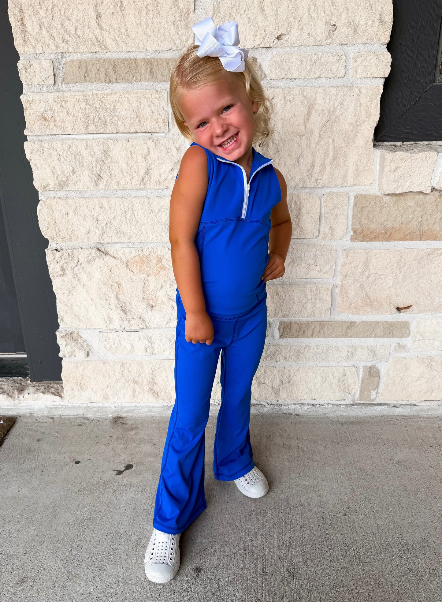 Blended Spirit Royal Blue Athletic Flare Pant