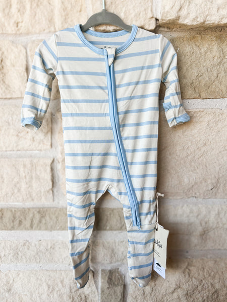 Kickee Pant Pond Sweet Stripe Footie