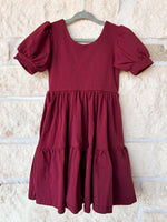 Ollie Jay Wine Puff Dress