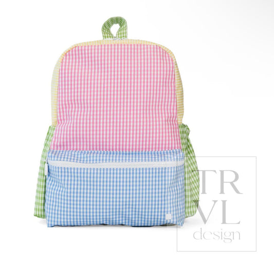 TRVL Pink Patch Backpack