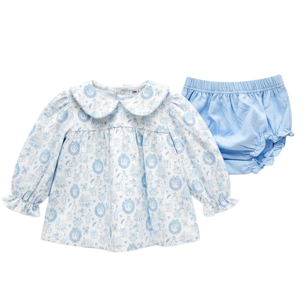 Oak Lane Christmas Toile Bloomer Set