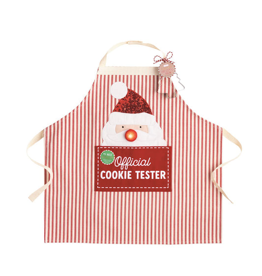 Mud Pie Santa Light Up Apron