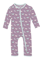 Kickee Pant Lavender Chickens Playsuit