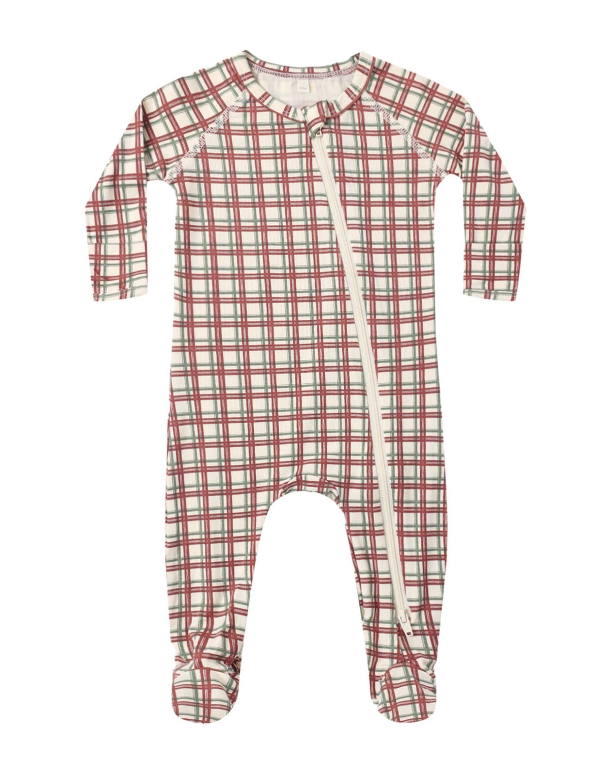 Quincy Mae Redwood Check Footie