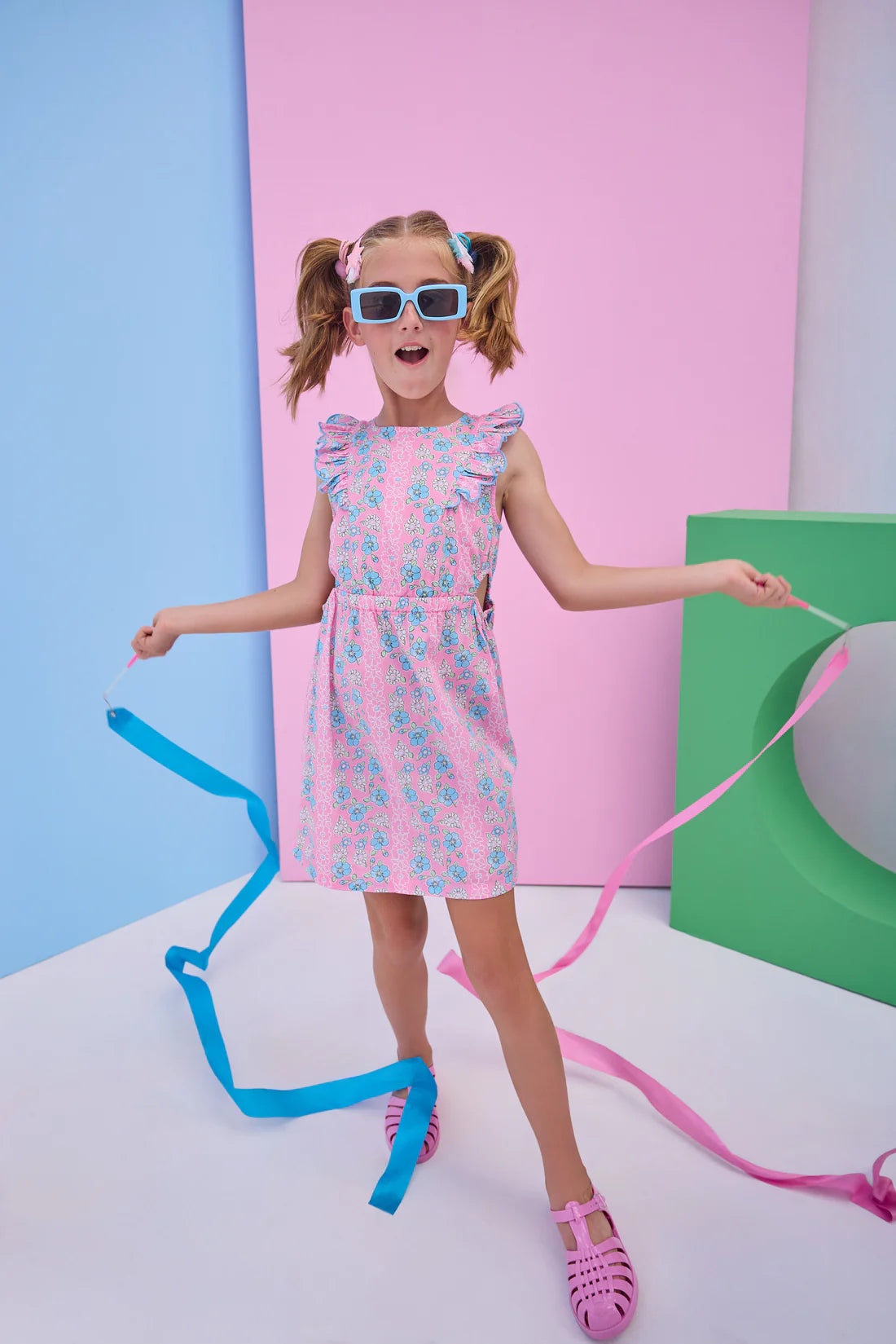 Bisby Spring Marguerite Floral Cutout Dress