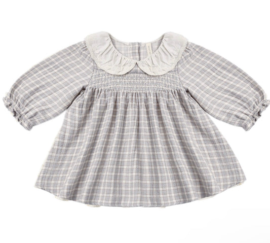 Quincy Mae Blue Gingham Callie Dress
