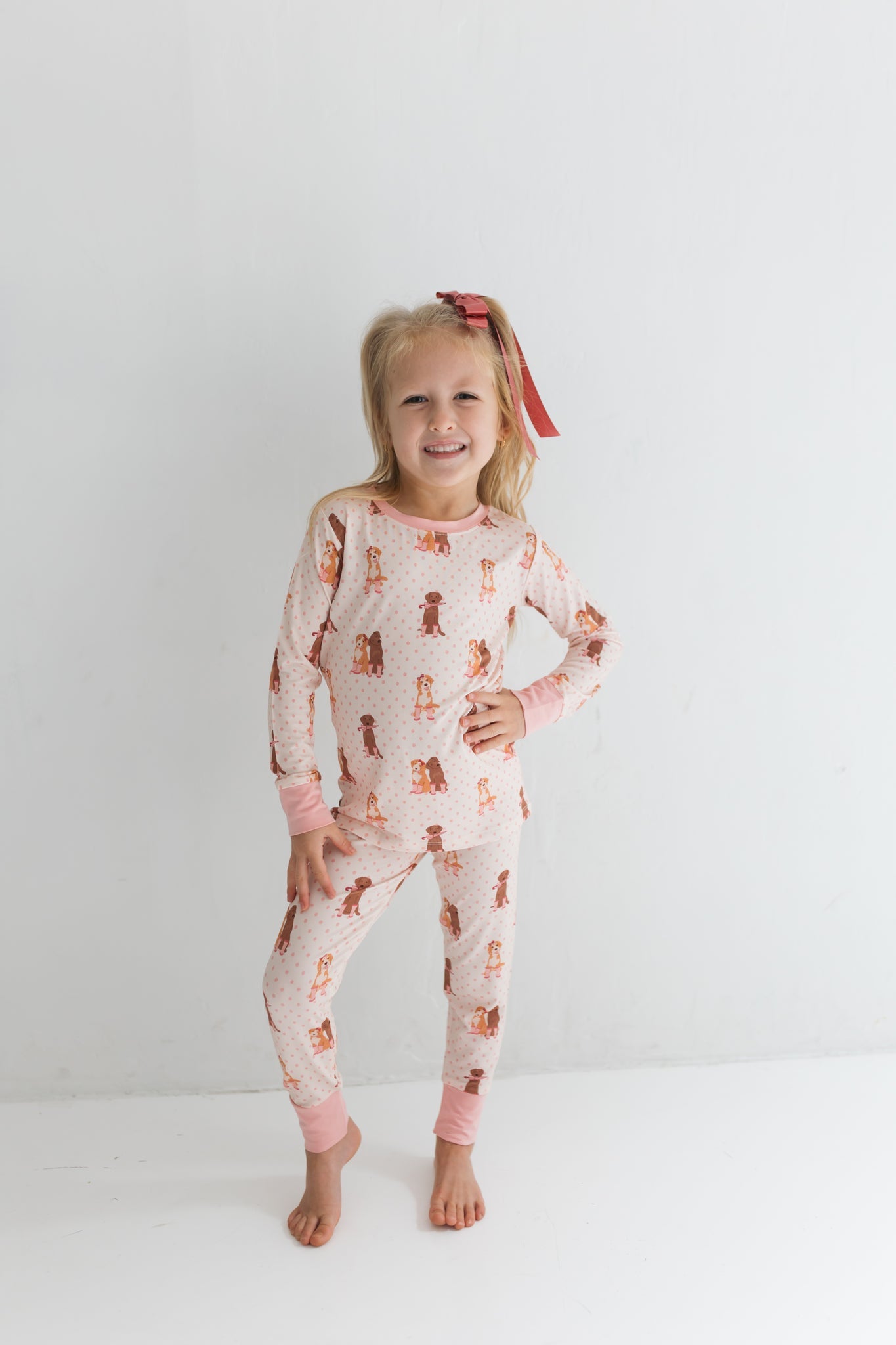 IMJ Pink Pup Friends 2pc Set