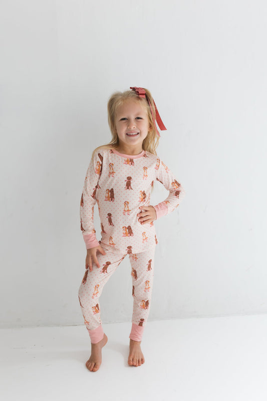 IMJ Pink Pup Friends 2pc Set