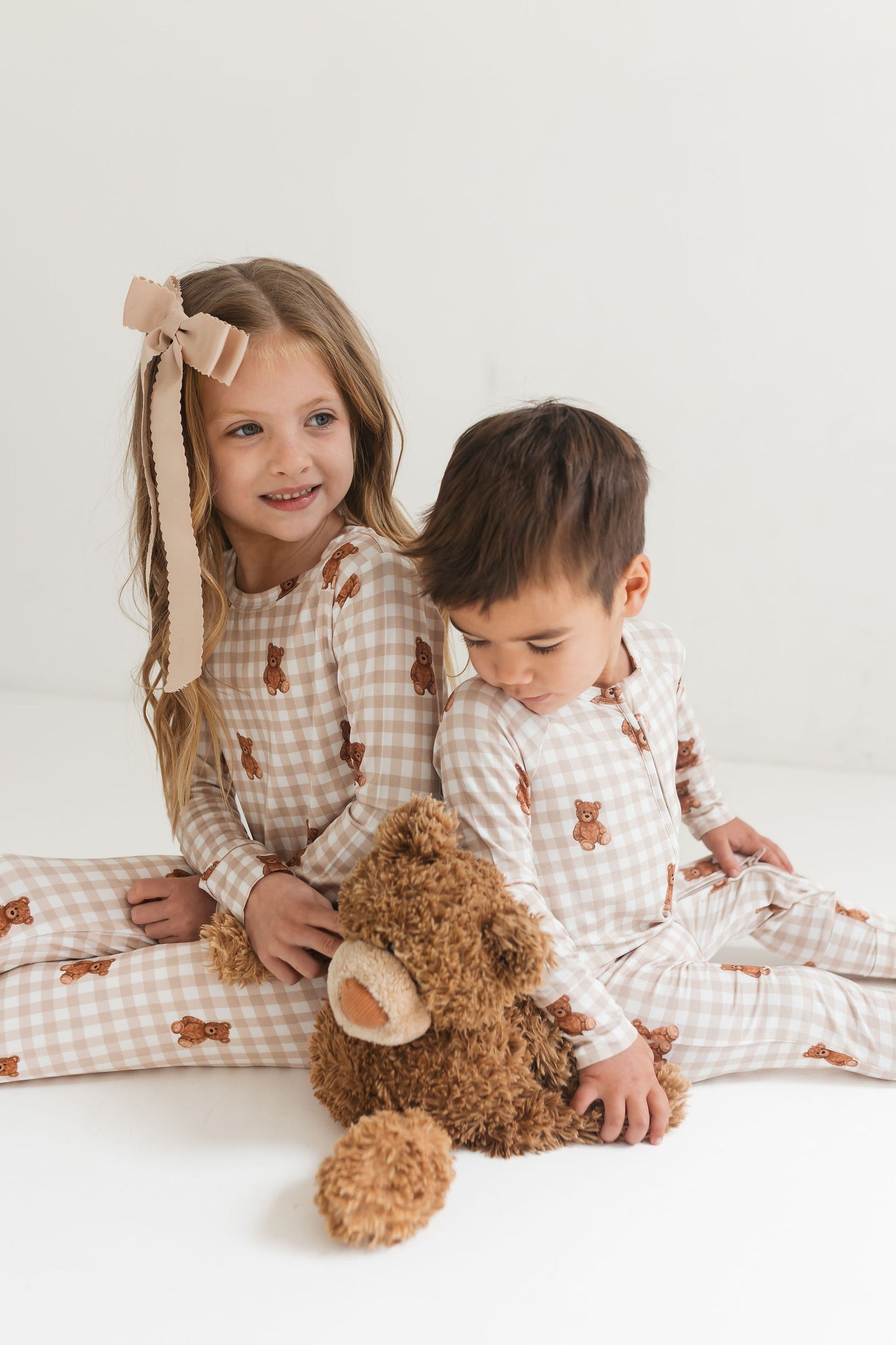 IMJ Teddy Gingham 2pc Set