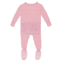 Kickee Pant Cake Pop Gingham Ruffle Footie