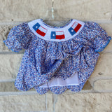 Poppy Kids Smocked Texas Bloomer Set