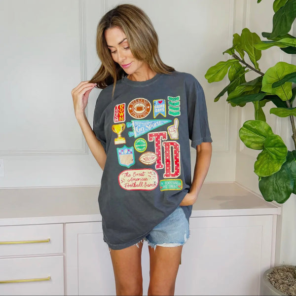 Poppy & Pine Varsity Patches Tee