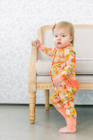 Poppy Kids Fall Flowers Ruffle Playsuit