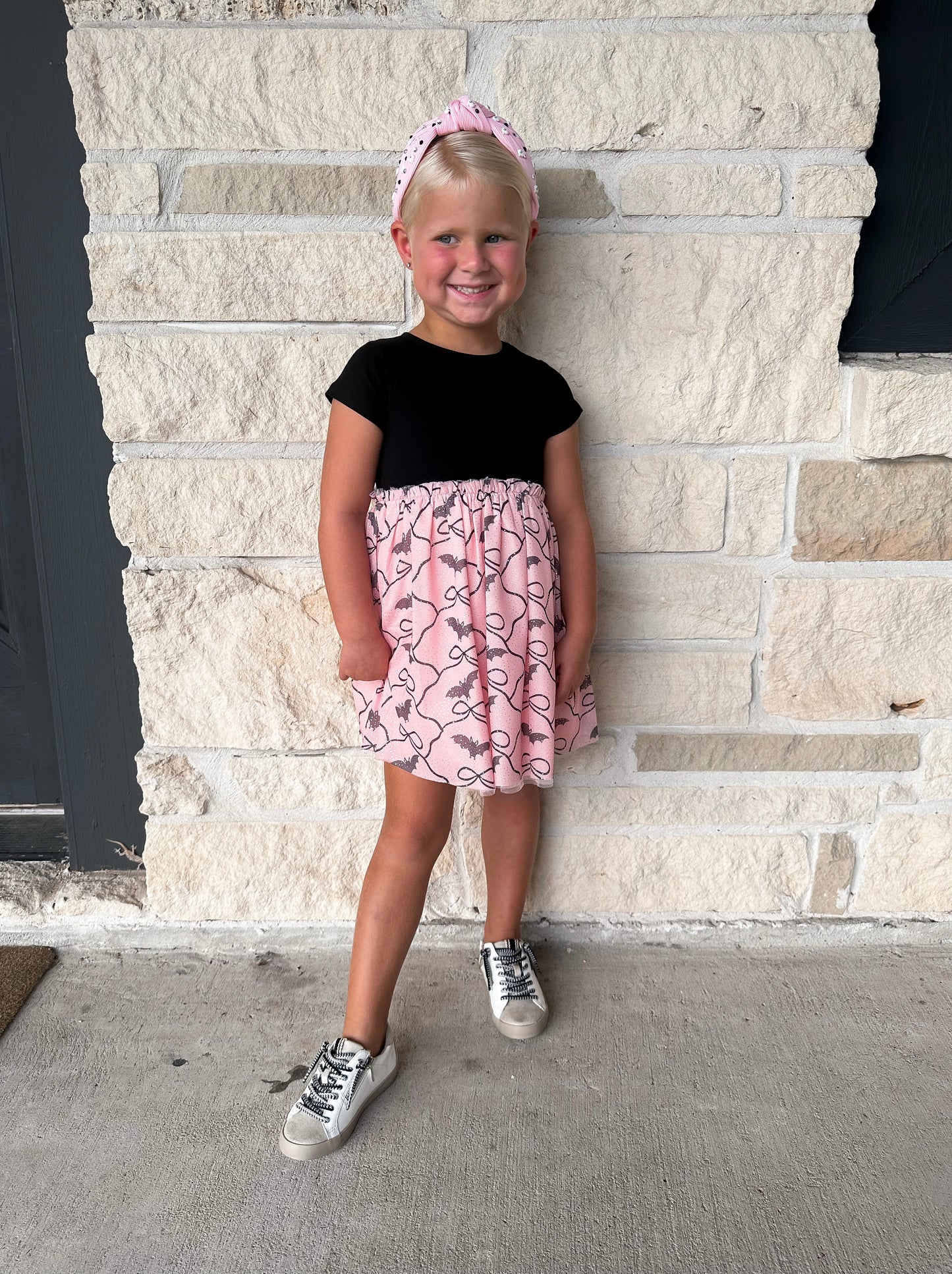 Sweet Wink Bat Trellis Tutu Dress