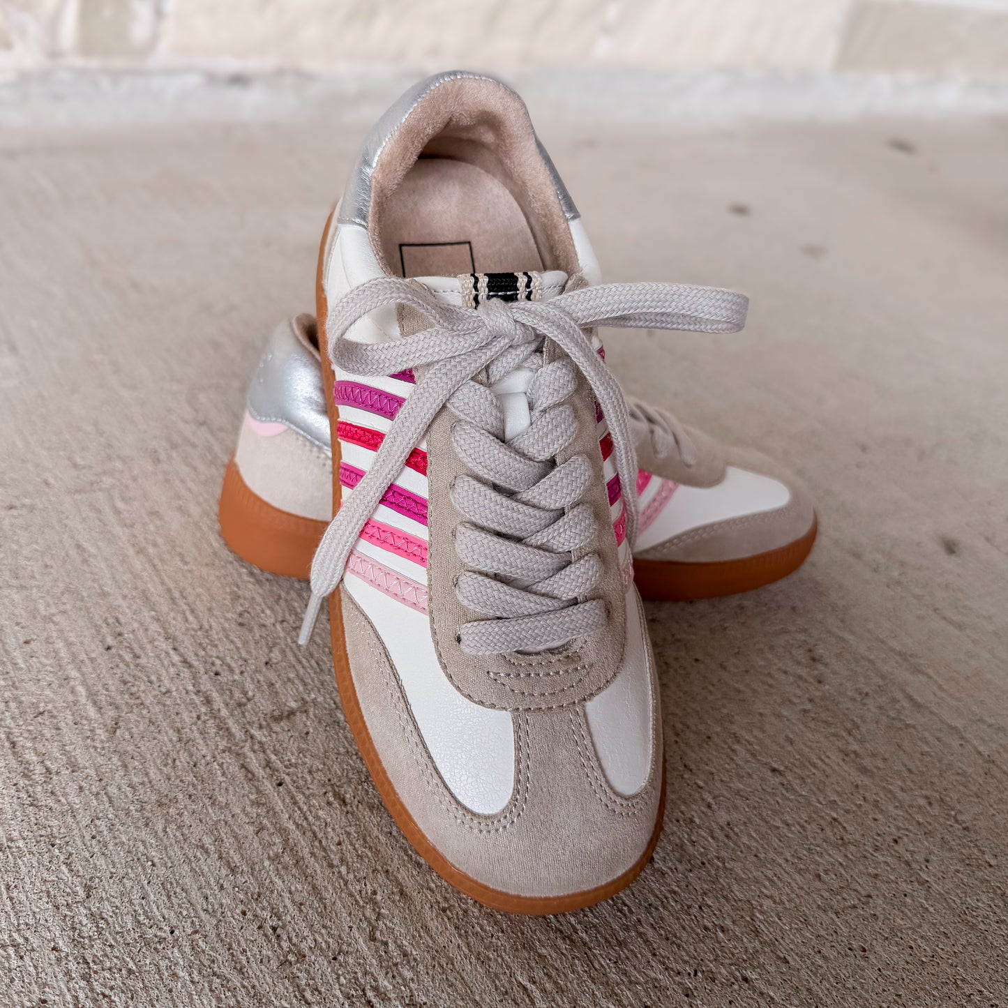 Shu Shop Pink Multi Stevie Mini Sneaker