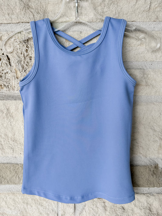 Swoon Baby Blue Athletic Tank