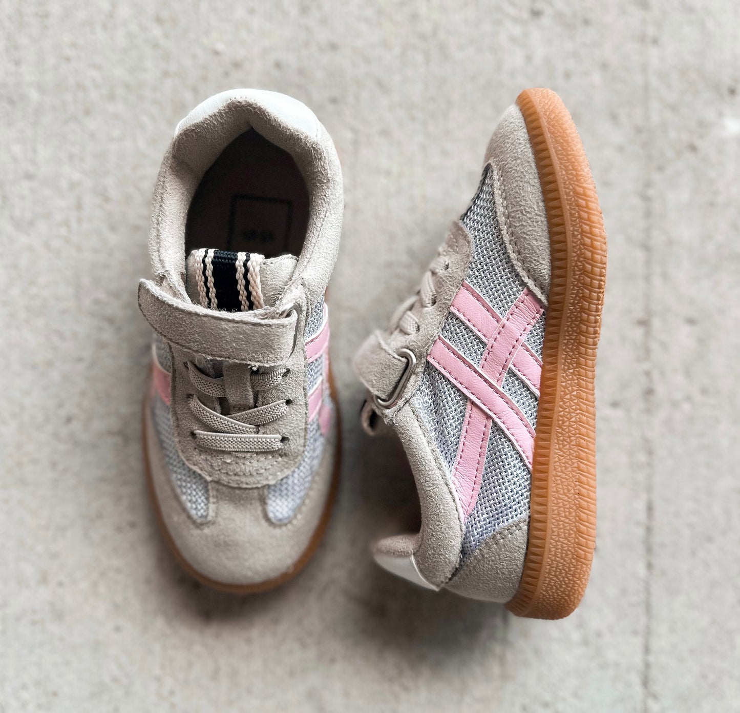 Shu Shop Sasha Mini Tan/Pink Sneaker