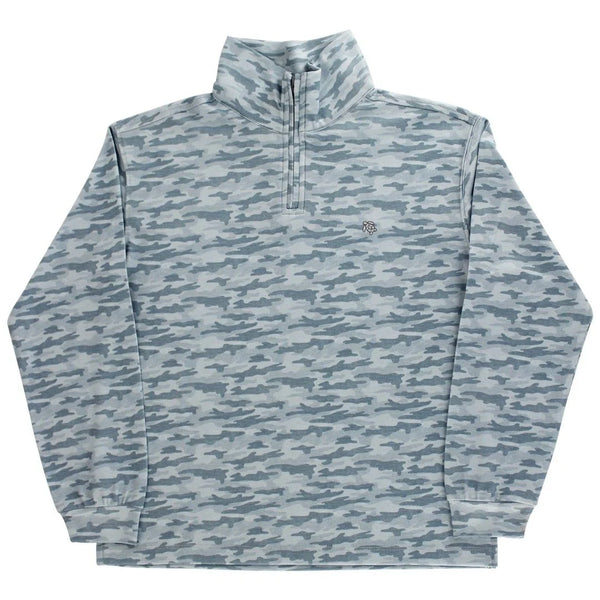 J. Bailey Grey Camo Performance Half Zip