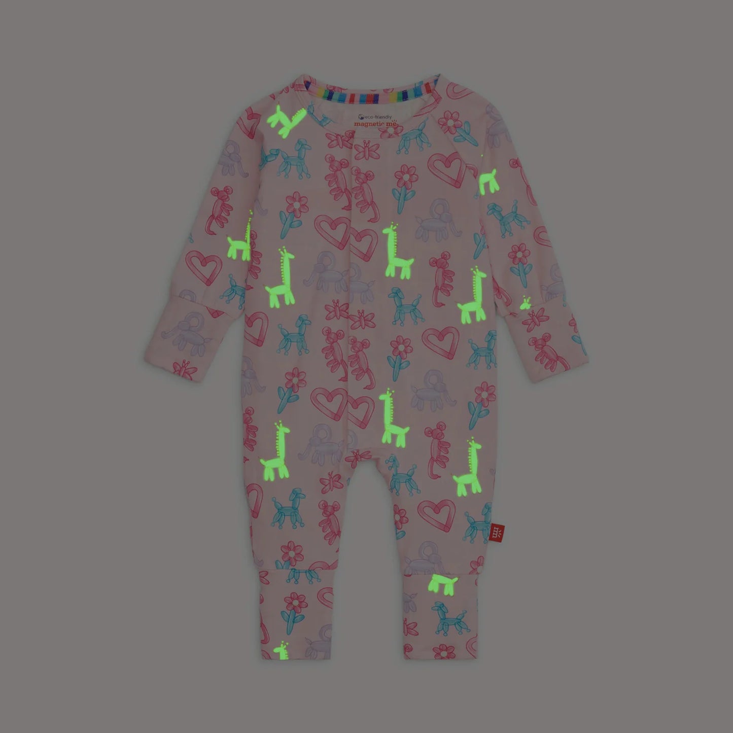 Magnetic Me Glow In Dark Pink Party Animals Playsuit