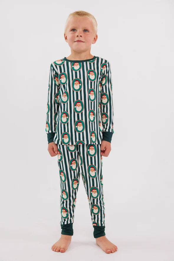 IMJ Santa Green Stripe